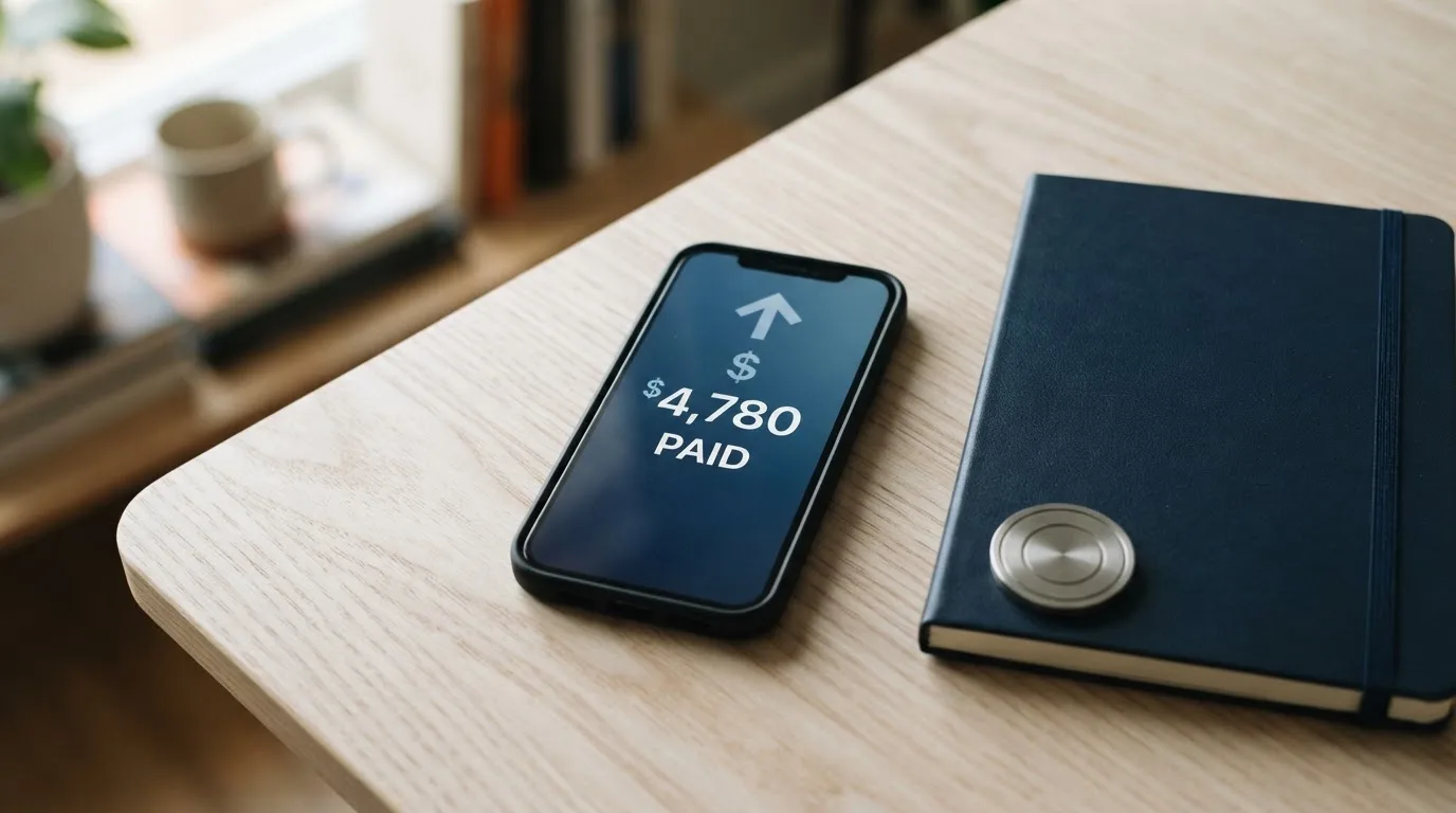 A phone showing a stablecoin transfer screen
