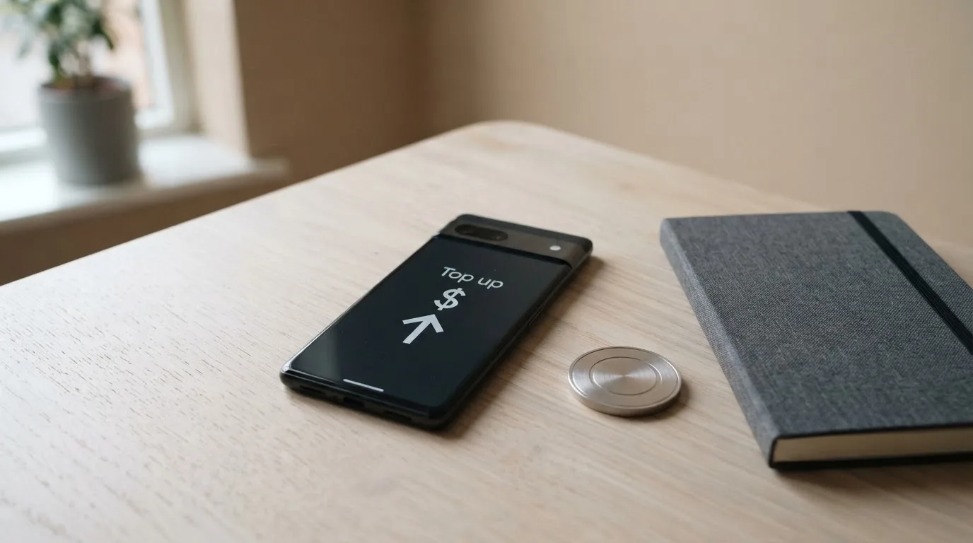A phone showing a stablecoin transfer screen