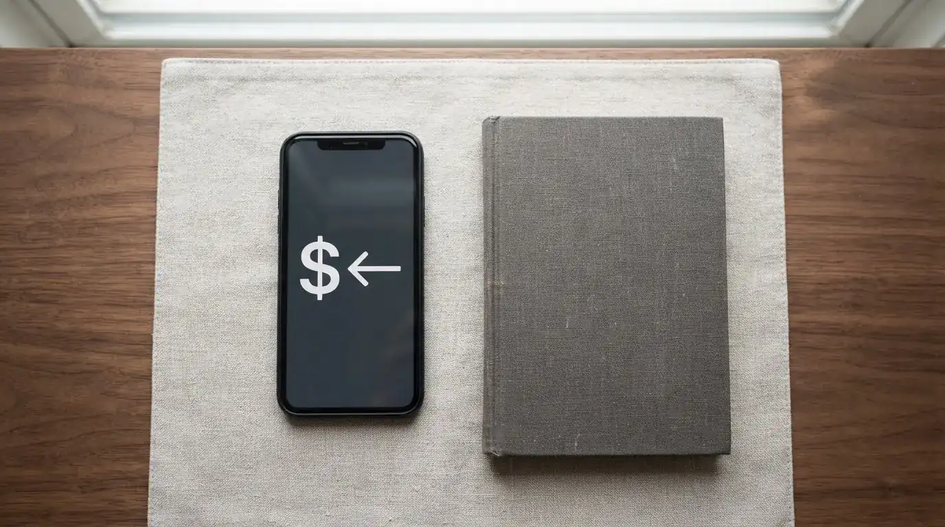 A phone showing a stablecoin transfer screen